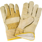 Zenith Safety - Gants D'Ajusteur À Paume Renforcée, Grand, Paume En Cuir Fleur De Vache, paquet de 12-Matériau du poignet Caoutchouté