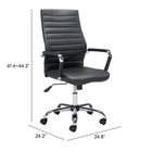 Zuo Primero Office Chair - Black-7