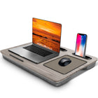 ShoppingAll Lap Desk - Grey-Dimensions are 21.4” (54.4cm) x 14.1” (36cm)