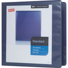 Staples Standard View Binder with D-Rings - 2" - Blue-Slant rings have a high page capacity compared to same size round rings