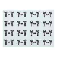 Pendaflex A-Z Grey End Tab Filing Labels - Y - 240 Pack-Compatible with DataFile L8701 series labels