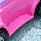Qaba - Voiture pousse-pousse 3 en 1 pour enfants, voiture à glisser pour tout-petits, conception pied au sol - rose-Comprend des lumières, de la musique et un klaxon pour des moments de jeu stimulants 