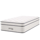 Modway Jenna 14" Innerspring and Foam Twin Mattress-Quilted Pillow-Top Cover