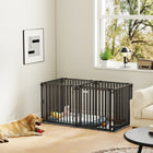 PawHut 55" Heavy Duty Extra Large Dog Cage Kennel with Mat-Its modular design allows you to expand the space by adding more kits
