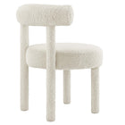 Modway Toulouse Boucle Fabric Dining Chair - Ivory-7