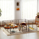 PawHut 12-Panel Dog Pen with Gate for Outdoor & Indoor - 24" L-Made of steel tube and steel wires for stability
