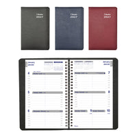 Blueline 2027 Net Zero Carbon Weekly Planner with Twin-Wire Binding - 8" x 5" - Assorted Colours - Bilingual-12-Month: January 2027 to December 2027