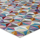 Modway Arisa Geometric Hexagon Mosaic Area Rug - 8 ft W x 10 ft L - Multicolored-Stain Resistant / Easy To Clean
