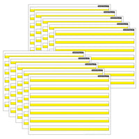 Ashley Productions - ASH97012 Smart Poly PosterMat Pals Économiseurs d'espace - 13" x 9-1/2" - 3/4" Surligné en jaune pour l'écriture manuscrite - Lot de 10-C'est une affiche, c'est un sous-main, c'est les deux! Parfait pour une taille plus petite pour une utilisation facile en classe, à la maison, au bureau ou en déplacement!