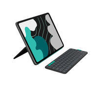 Logitech Flip Folio Keyboard Case for iPad 11/13 Pro (M4/M5) Air 13/11(M2/M3/M4)5th Gen - Graphite-Compatible with iPad Pro 11-in (M4) and iPad Air 11-in (M2 , M3 & M4) & iPad Air (5th Gen)