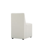 Manhattan Comfort Anna Square 18.9" Modern Faux Leather Upholstered Dining Chair - Stone Grey - Set of 2-Delivered to you Fully Assembled! No Assembly Required