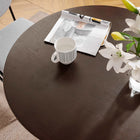 Modway Lippa 36" Round Wood Dining Table - Black Cherry Walnut-Seats 2