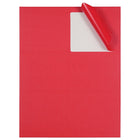 JAM Paper Étiquettes postales, 4 x 3 1/3 po, papier kraft rouge, 6 par page, 240 par paquet-Matériau : papier