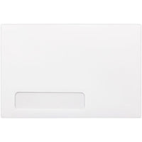 JAM Paper Window Envelope - White - 6" x 9" - 500 Pack-Colour: white