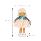 Kaloo Tendresse Chloe K Doll - Large-Golden hair and peach-colored skirt make her a trendsetter.