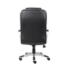 Nicer Furniture High Back PU Leather Executive Chair - Black-Upright locking position and adjustable tilt tension control for comfortable rocking and positioning