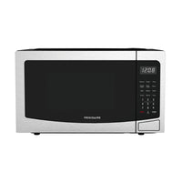 Frigidaire 1.1 Cu Ft Stainless Steel Design Microwave-Simple one touch cooking for popcorn, potato, pizza, frozen dinner and reheat, pizza