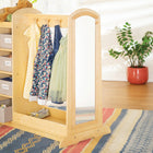 Guidecraft EdQ Essentials Dress Up Storage with Bins - Natural-For ages 3 and up