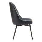 Zuo Keppel Swivel Dining Chair - Black - Set of 2-3 year limited warranty