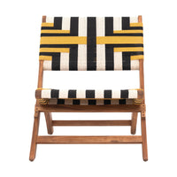 Zuo Sunbeam Lounge Chair - Multicolor-Weather resistant solid acacia wood frame with synthetic rattan weave