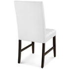 Modway Promulgate Biscuit Tufted Upholstered Faux Leather Dining Side Chair - White - 2 Pack-Assembly Required