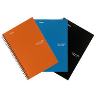 Five Star - Cahier à 2 sujets en papier épais de première qualité, 9 1/2 po x 6 po - couleurs variés-Couvertures en poly résistante avec dos robuste