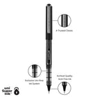 uni-ball Vision Rollerball Pens – 0.5mm – Black – 8 Pack  -Barrel Color and Construction: Black