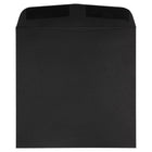 JAM Paper Square Invitation Envelopes - 9.5 x 9.5 - Black Linen - 25 Pack-Unique square shape will make your mail stand out!