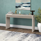 Hudson&Canal Lawrence 55"W Console Table - Alder White-Clean with a soft, dry cloth and no harsh chemicals or abrasive cleaning materials