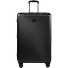 CHAMPS Luggage Iconic II 3-Piece Hardside 8-Wheeled Expandable Luggage Set - Black-TSA locks on all 3 pcs