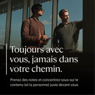 reMarkable - Paper Pro Move + Marqueur plus + Cuir premium - Noir-Transformez votre écriture manuscrite en texte dactylographié et partagez votre travail d'un simple toucher. Vos notes sont synchronisées avec le cloud, prêtes dans les applications mobiles et de bureau (la prise de notes dans les applications et la recherche d'écriture manuscrite nécessitent un abonnement Connect) quand vous en avez besoin