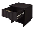 Manhattan Comfort Granville 18.11" Modern 1-Drawer Nightstand 2-Piece Set - Black-10