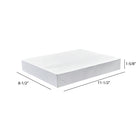 Eddie's Garment Box - 8X - 11-1/2" L x 8-1/2" W x 1-5/8" H - White - 100 Pack-11-1/2" x 8-1/2" x 1-5/8"