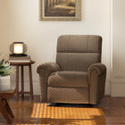 HOMCOM Power Recliner with USB Ports - Espresso-Gentle rocking motion adds soothing relaxation for daily use
