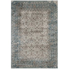 Modway Dilys Distressed Vintage Floral Lattice Area Rug - 5 ft W x 8 ft L - Teal Brown/Beige-Distressed Vintage Floral Lattice Area Rug