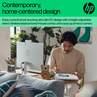 HP 24" All-in-One Desktop PC - Intel Core i5-1334U - 512 GB SSD - 16 GB RAM - Windows 11 Home-FHD IPS display: Enjoy vibrant, crystal-clear images with 178-degree wide-viewing angles