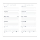 Quo Vadis Biweek Weekly Planner - 8.8 cm W x 17 cm H - Assorted Colours - Bilingual-1 colour grid on white paper