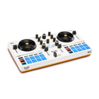 Hercules DJControl Mix Ultra Mobile DJ Controller for Smartphones-Portable & compact: measuring just 31.4 x 17.3 cm, it fits into any backpack. comes with a protective cover that doubles as a stable smartphone stand during performances