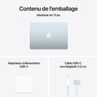 Apple - Portatif MacBook Air 13 po - Puce M4 - SSD 256 Go - Mémoire unifiée 16 Go - Bleu ciel - Anglais-10