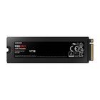 Samsung 990 PRO with Heatsink 1 TB PCIe 4.0 NVMe M.2 SSD - Black-Up to 7,450 MB/s sequential read speed and 6,900 MB/s sequential write speed