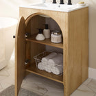 Modway Appia 24" Bathroom Vanity Cabinet - Oak-Sink Basin and Fixtures Not Included