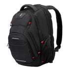 Swissdigital Neptune Backpack with SD Finder-Dedicated powerbank pocket, water bottle pocket, glasses case pocket, mouse pouch, key clip, multifunctional pockets, and breathable back panel of the backpack features mesh padding for comfortable air ventilation.