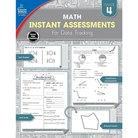 eBook: Carson Dellosa Publishing Instant Assessments for Data Tracking: Math Workbook - Grade 4-The perfect resource for teachers who use data tracking to monitor student progress