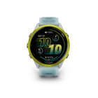 Garmin Forerunner 570 Smartwatch - 47mm - Amp Yellow Aluminum with Translucent Whitestone/Turquoise Band-TRAINING READINESS - From the moment you wake up, get a readiness score based on your sleep quality, recovery, training load and more, so you can determine whether it’s a good day to go hard — or take it easy.