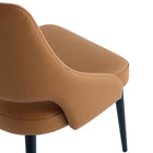 Manhattan Comfort - Chaise de salle à manger moderne Tremont 55,1 cm en similicuir rembourré - Saddle-Mousse haute densité pour un confort et une durabilité accrus