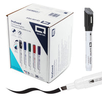 Quartet DryGuard Dry Erase Whiteboard Markers - Low Odour Ink - Chisel Tip - Assorted Colours - Magnetic Cap with Built-in Eraser - 36 Piece Set-Dryguard ink protection:Quartet markers are long-lasting. If left uncapped, DryGuard ink helps the marker recover when recapped for 24 hours