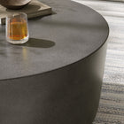 Modway Brion Round Indoor/Outdoor Patio Concrete Coffee Table - Grey-Arrives Fully Assembled