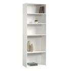 Sauder Beginnings 5-Shelf Bookcase, Soft White-Five shelves: three adjustable shelves & two fixed shelves