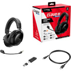 HP HyperX Cloud III S Wireless Gaming Headset for Multi Platform - Black-Durable, for the Toughest of Battles