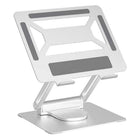 Intekview - Support pour ordinateur portable en acier avec port USB-C-Stabilité renforcée: Conception robuste pour une utilisation stable, même avec des ordinateurs portables plus lourds